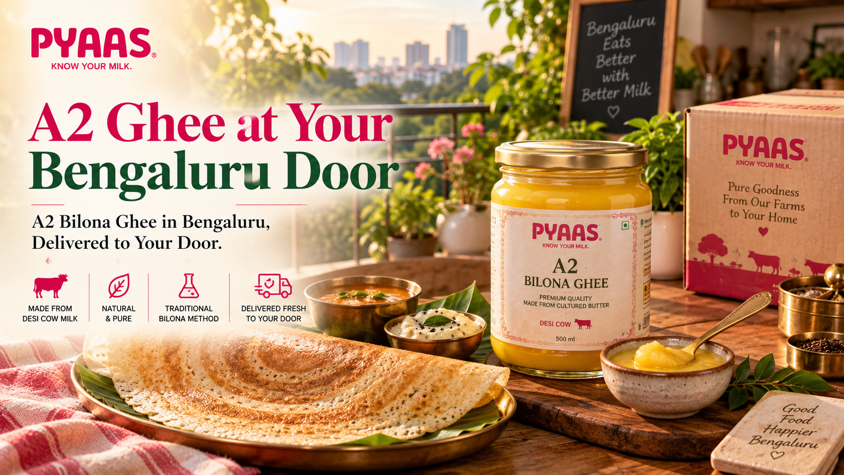 A2 Bilona Ghee in Bengaluru, Delivered to Your Door