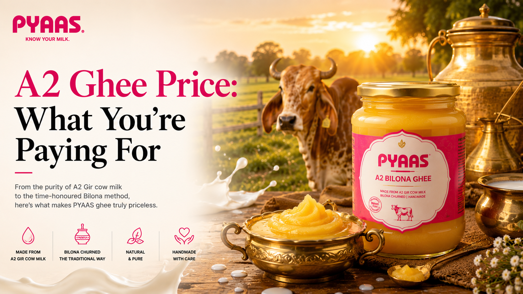 Cover image for the article A2 Ghee Price in India: What You’re Actually Paying For