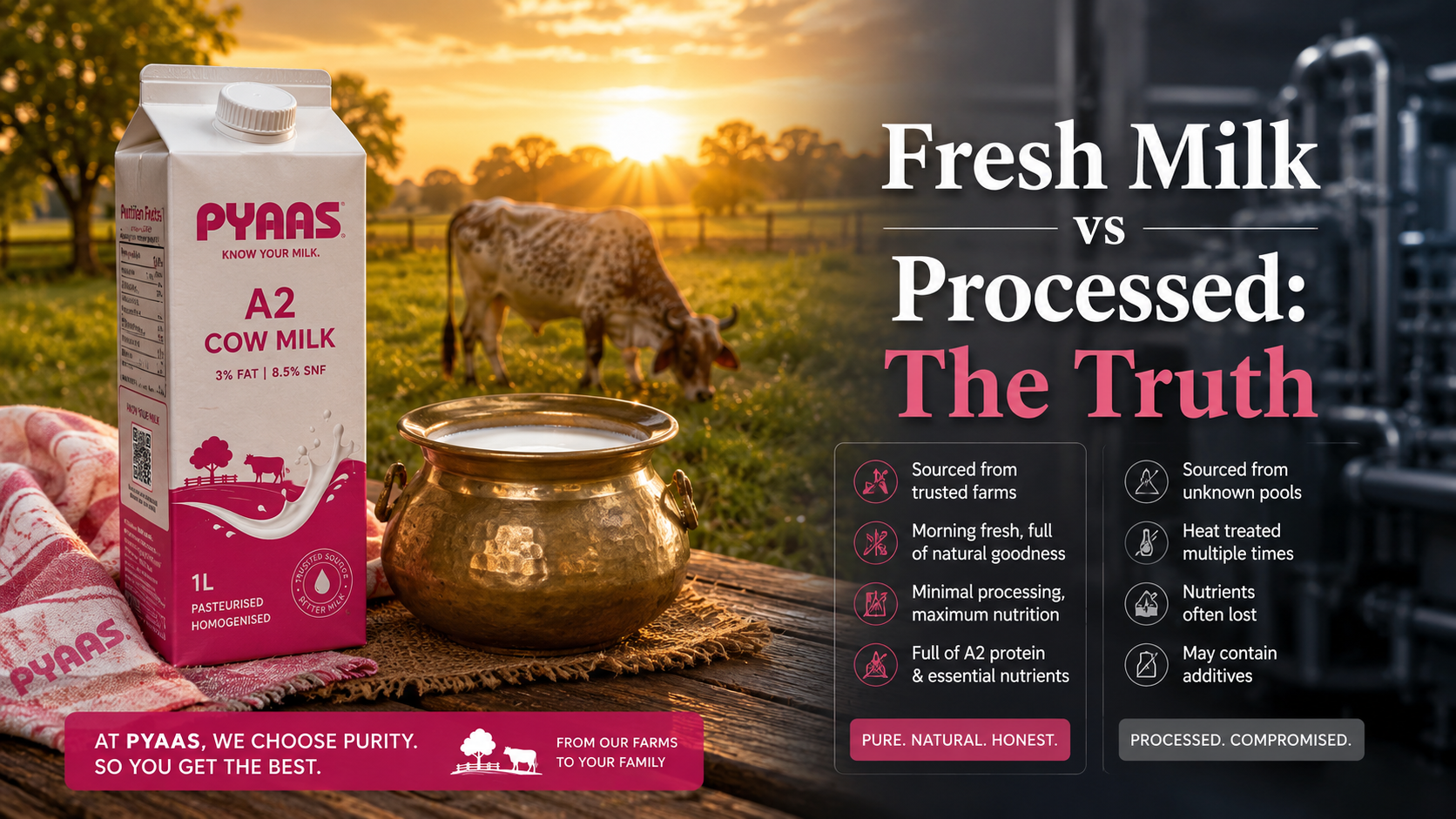 Fresh Milk vs Processed Milk: A Founder's Plain-English Guide