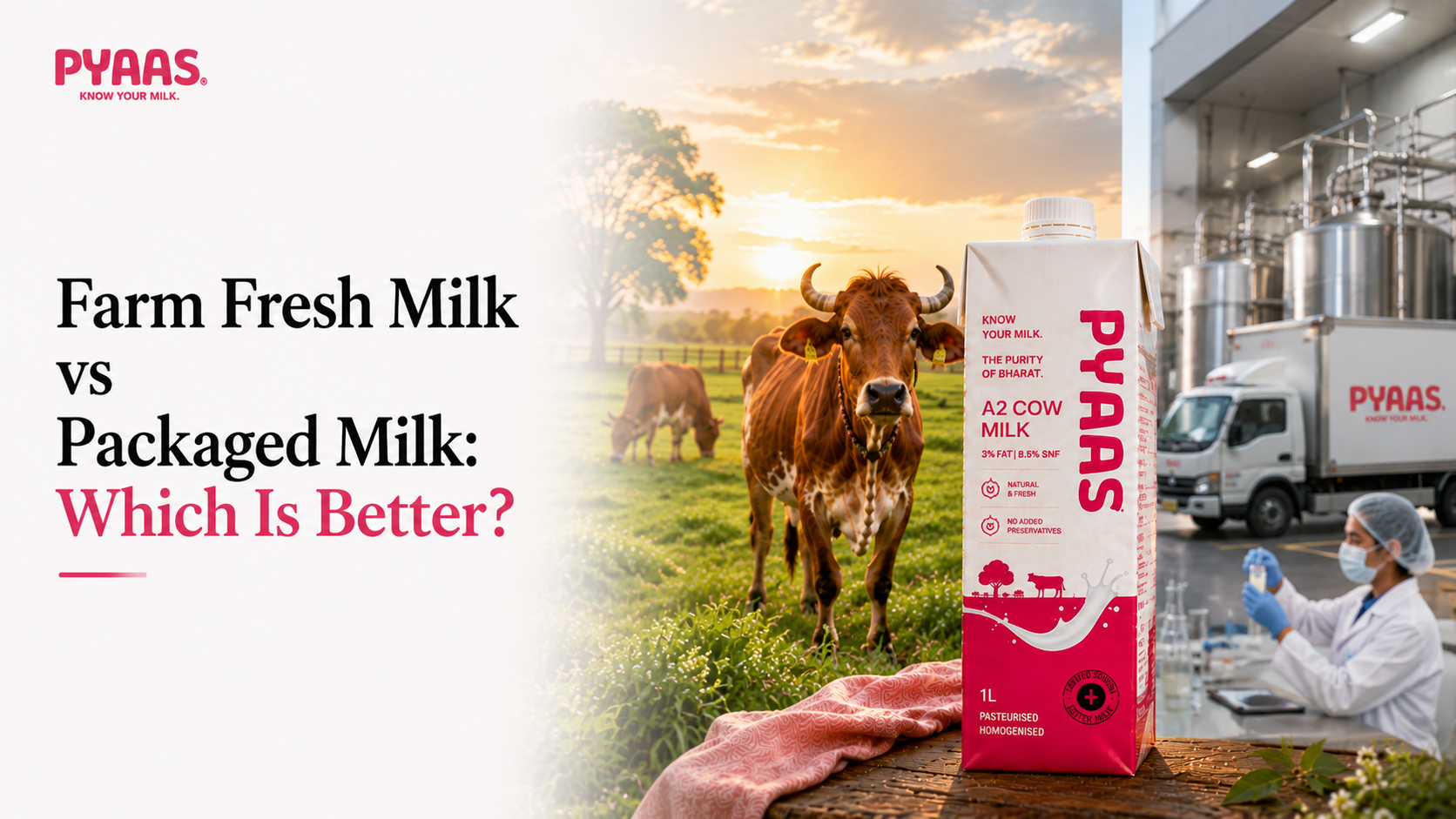 Cover image for the article Farm Fresh Milk vs Packaged Milk: Which Is Better for Your Family?