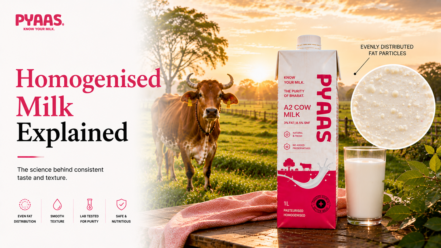 Cover image for the article Homogenised Milk Explained: Everything You Need to Know