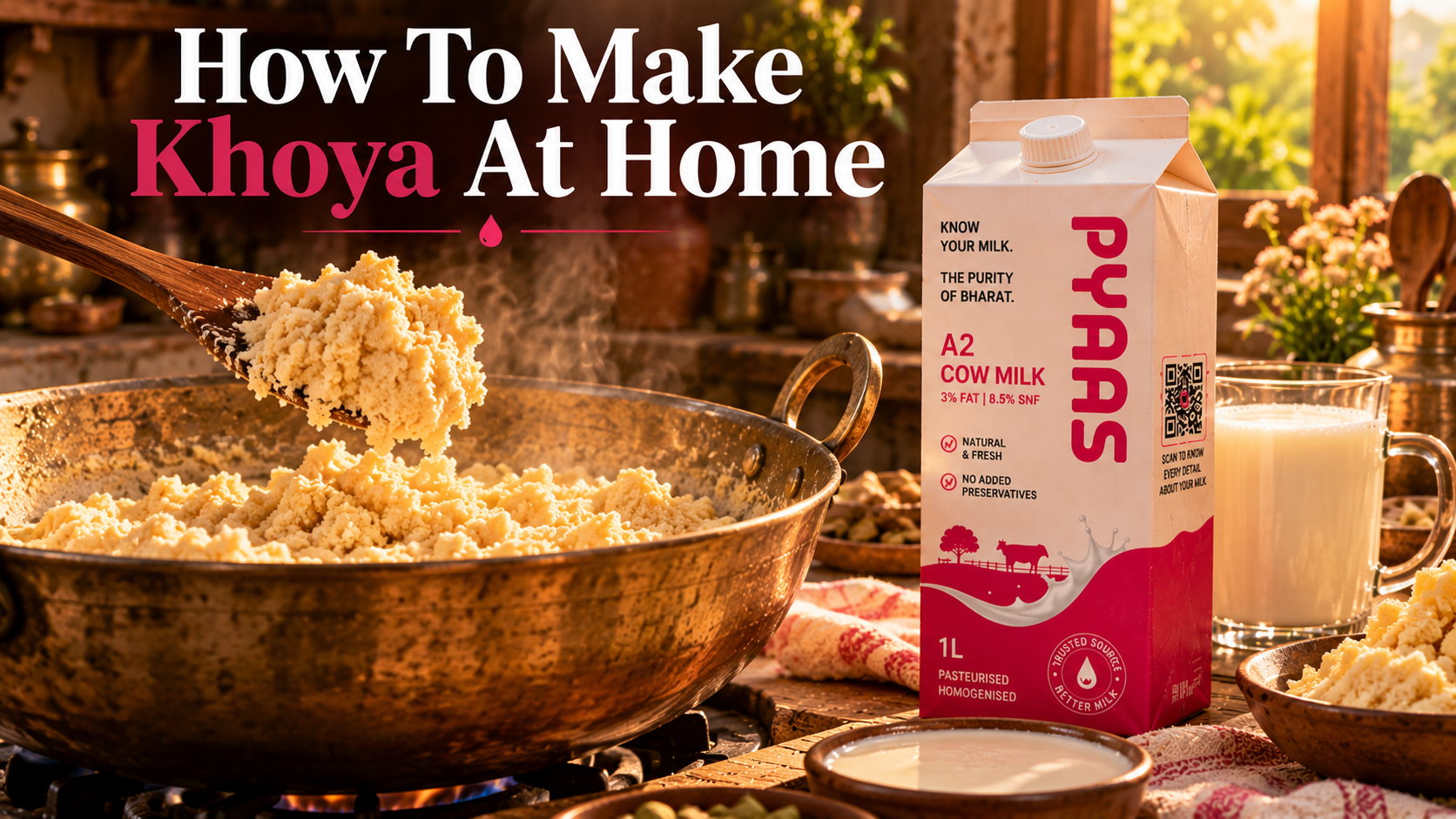 How to Make Khoya (Mawa) at Home
