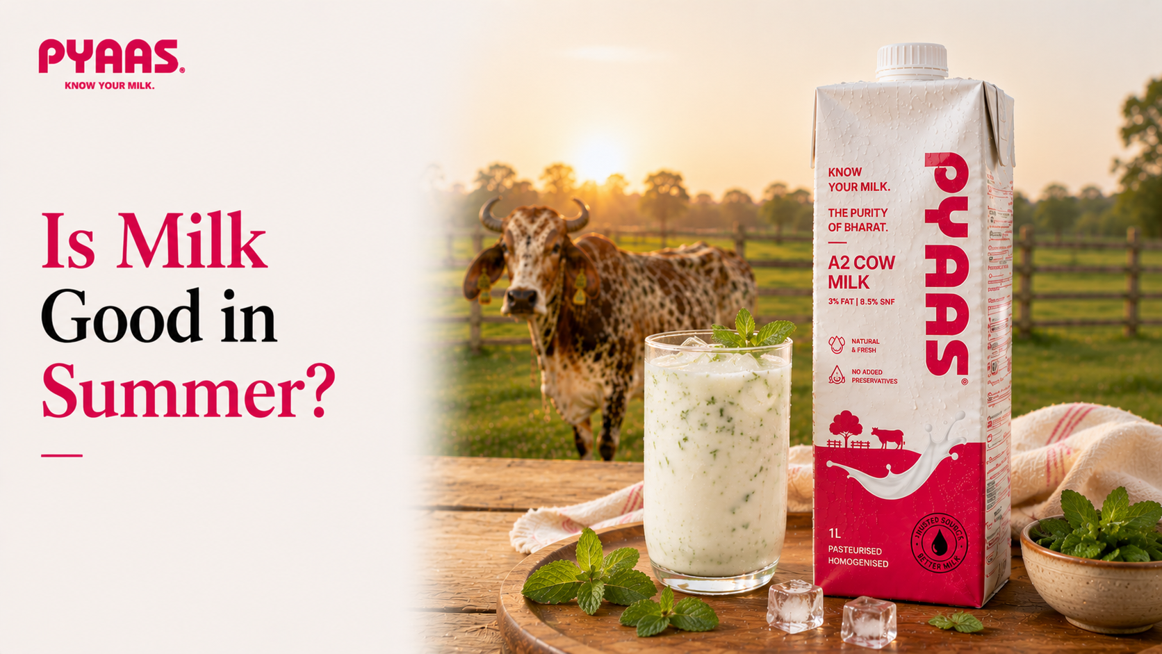 Cover image for the article Is Milk Good in Summer? Myths About Milk and Heat