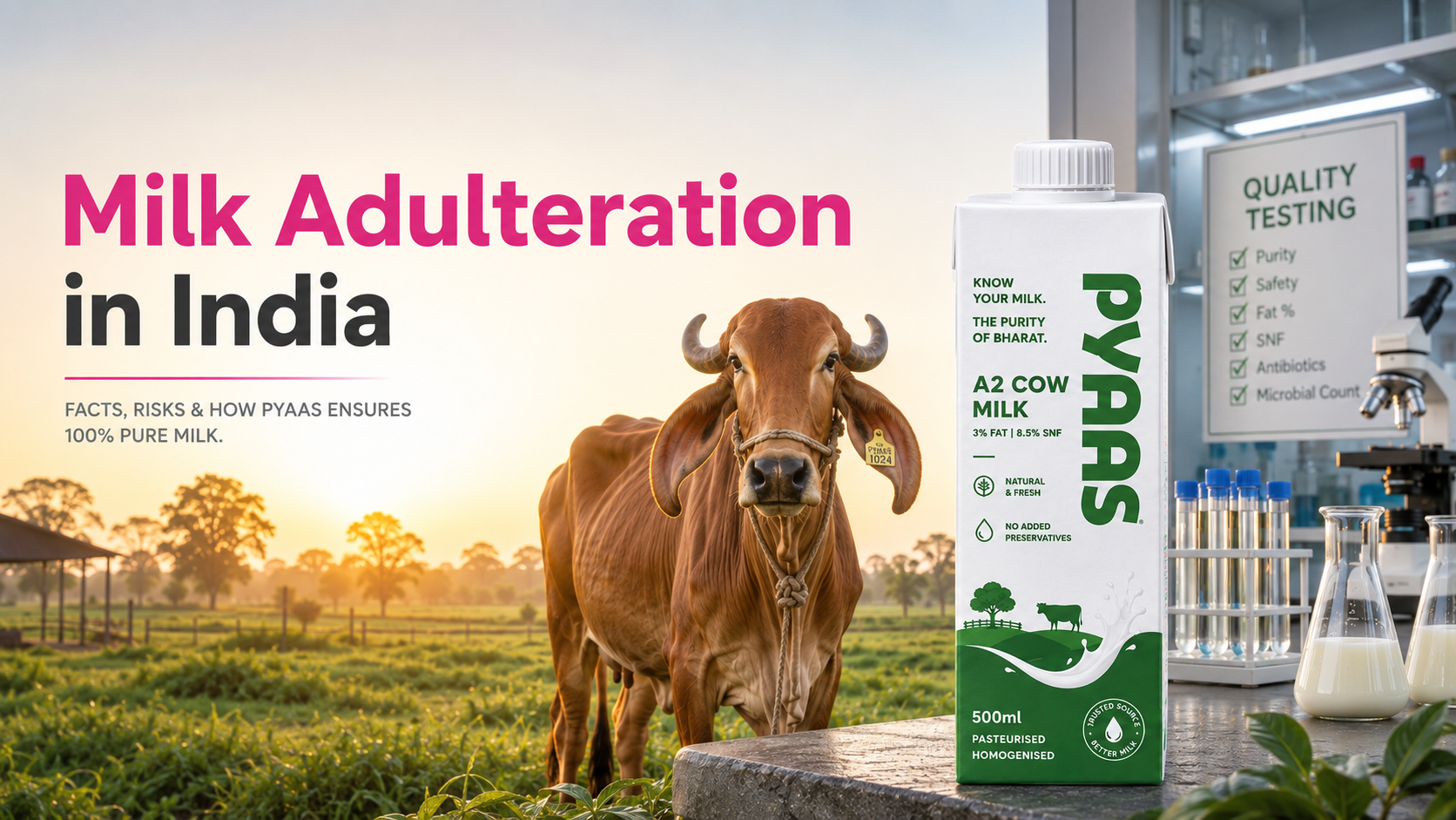 Cover image for the article Milk Adulteration in India: What Consumers Need to Know
