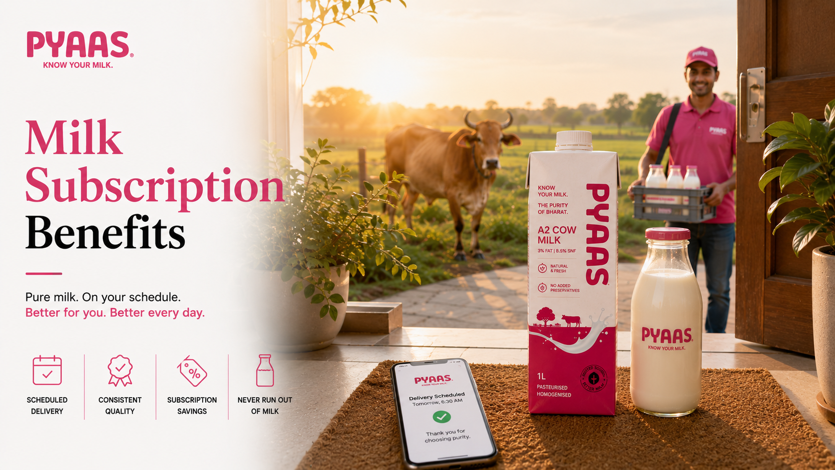 Cover image for the article Milk Subscription Benefits: Why More Families Are Switching to Daily Milk Delivery