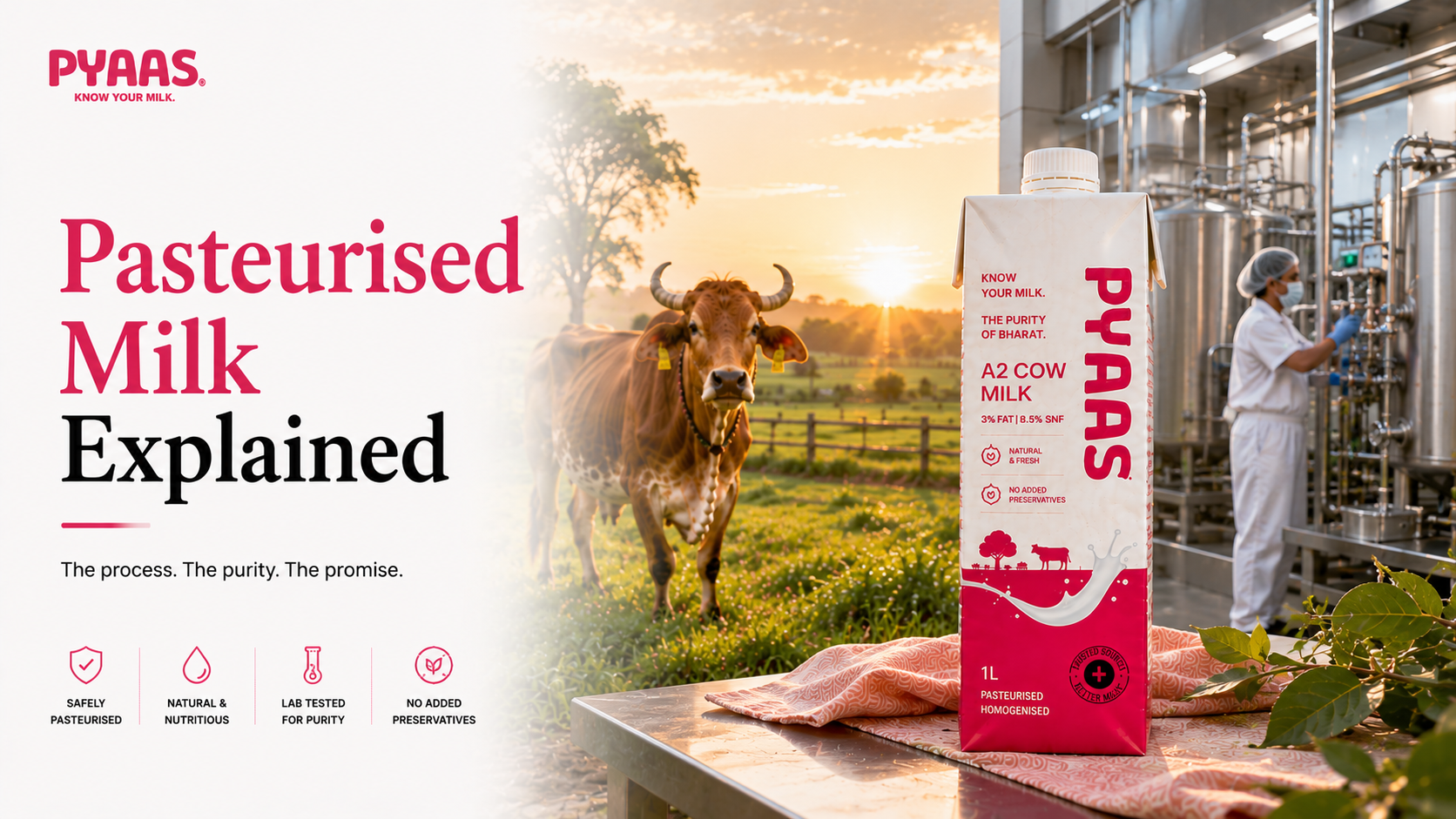 Cover image for the article Pasteurised Milk Explained: What It Is and Why It Matters