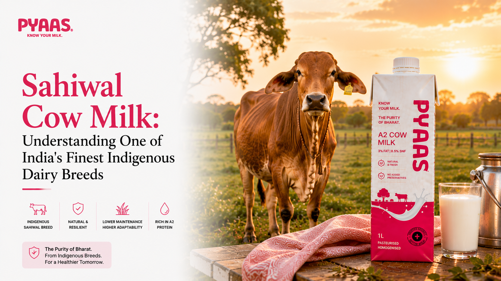 Sahiwal Cow Milk: Understanding One of India's Finest Indigenous Dairy Breeds