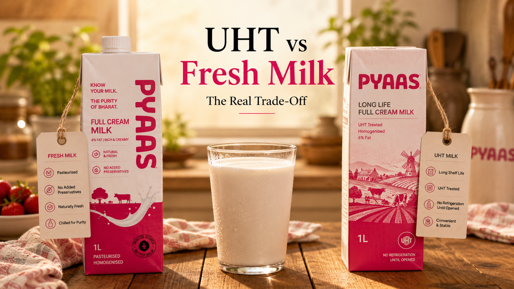 Cover image for the article UHT Milk vs Fresh Milk: The Real Trade-Off