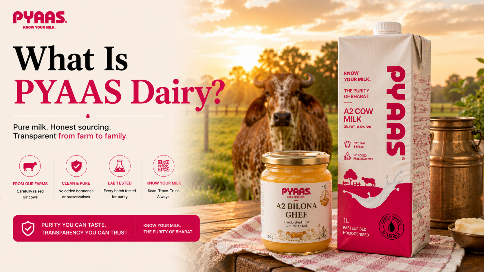 What Is PYAAS Dairy? Brand, Products and Promise