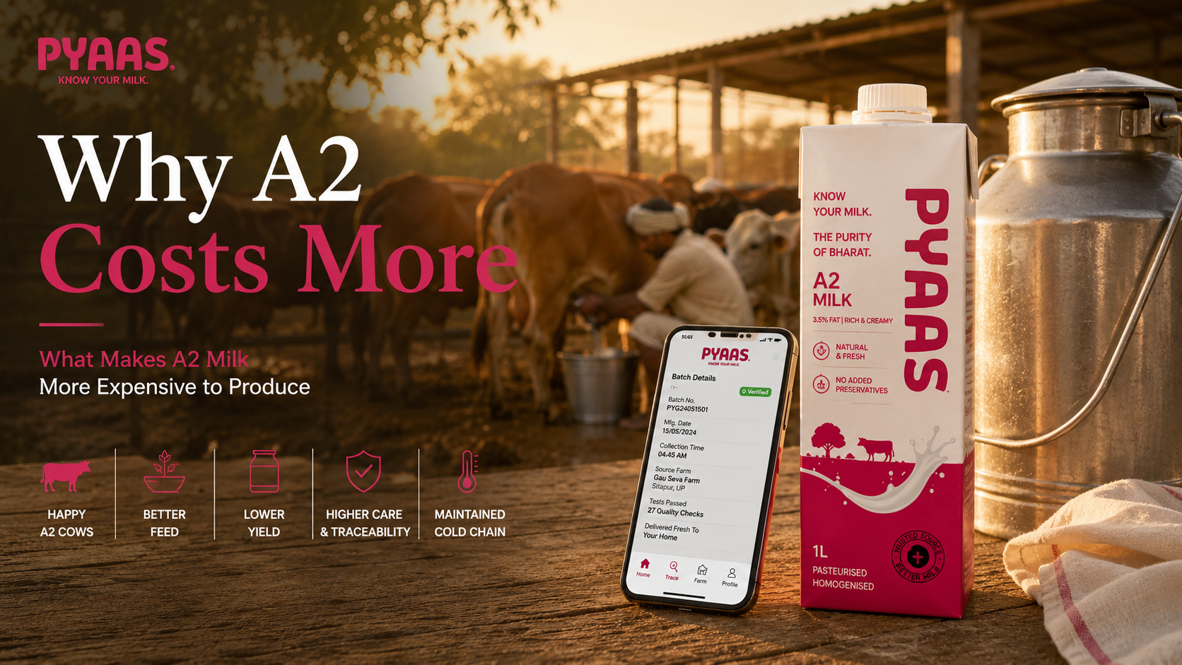 What Makes A2 Milk More Expensive to Produce