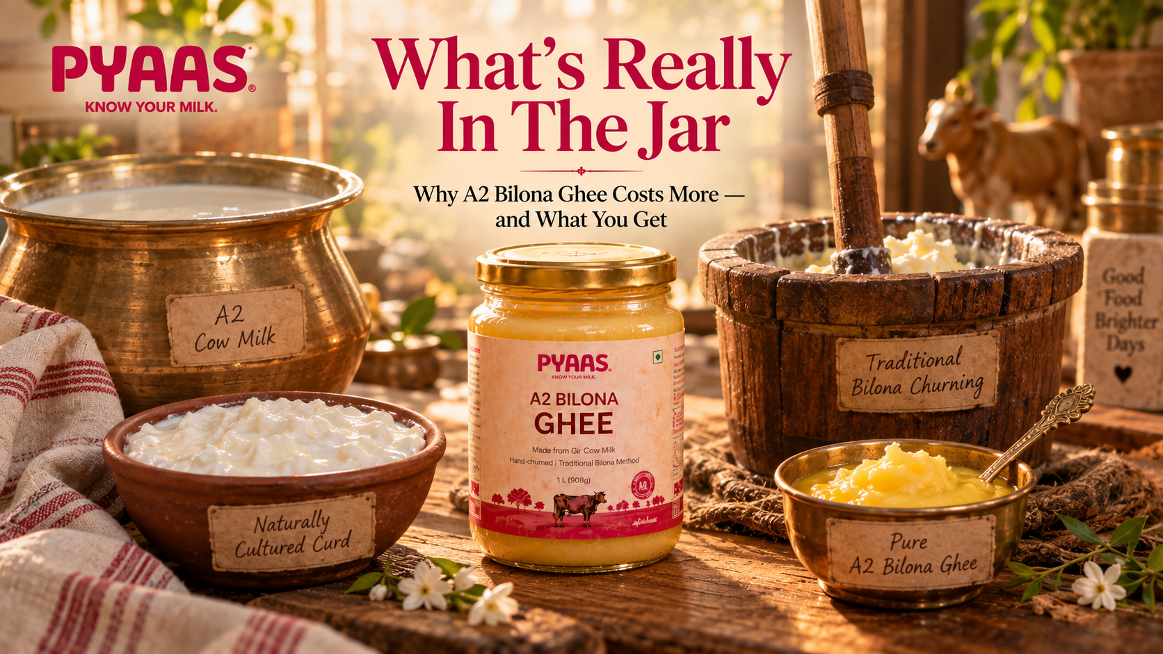 Why A2 Bilona Ghee Costs More — and What You Get