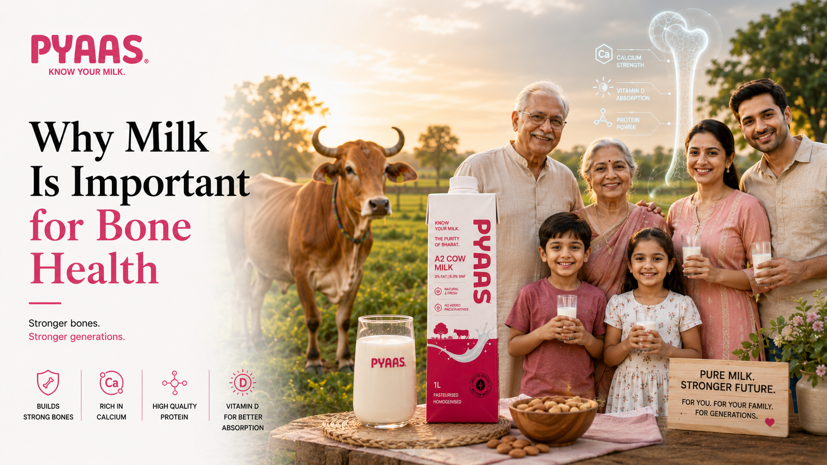 Cover image for the article Why Milk Is Important for Bone Health: Understanding the Science